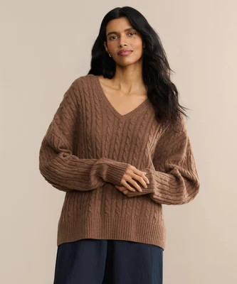 Jenni Kayne Women's Nell V-Neck Sweater Size Large | Jenni Kayne