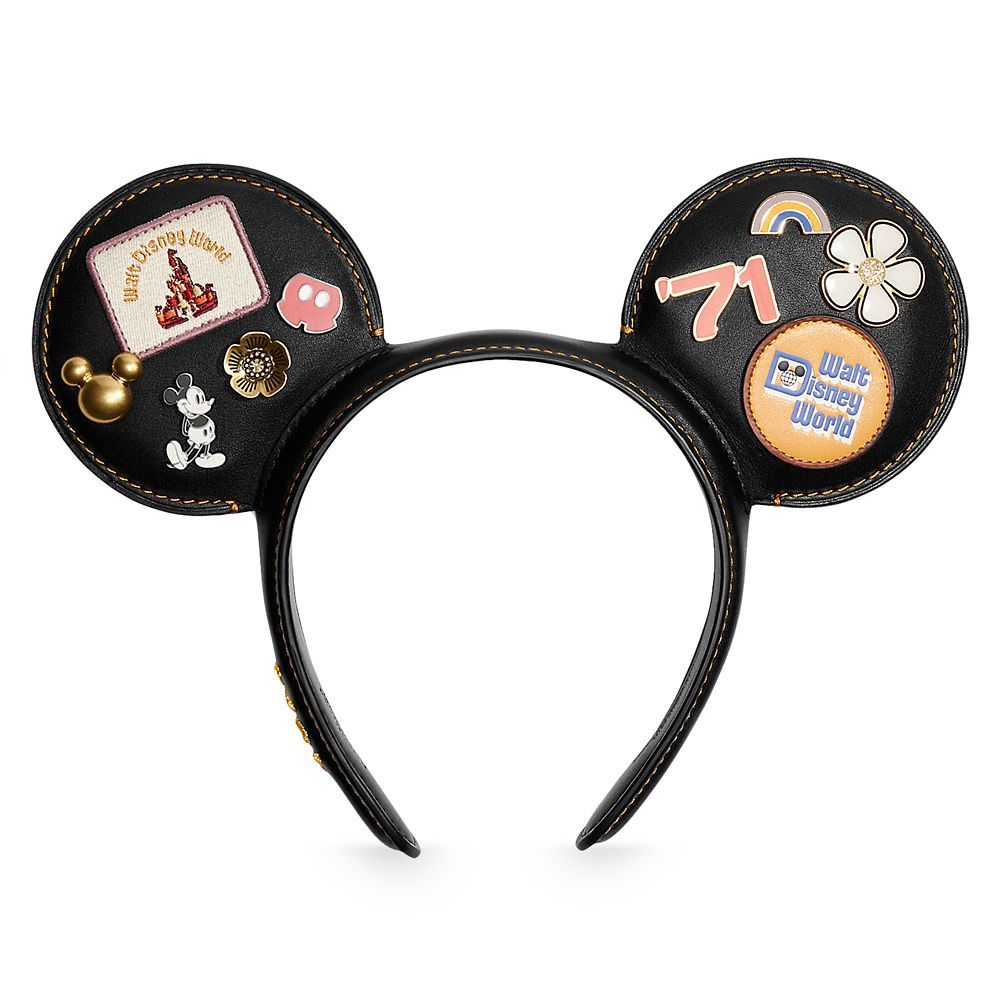 Mickey Mouse Leather Ear Headband for Adults by COACH – Walt Disney World | Disney Store