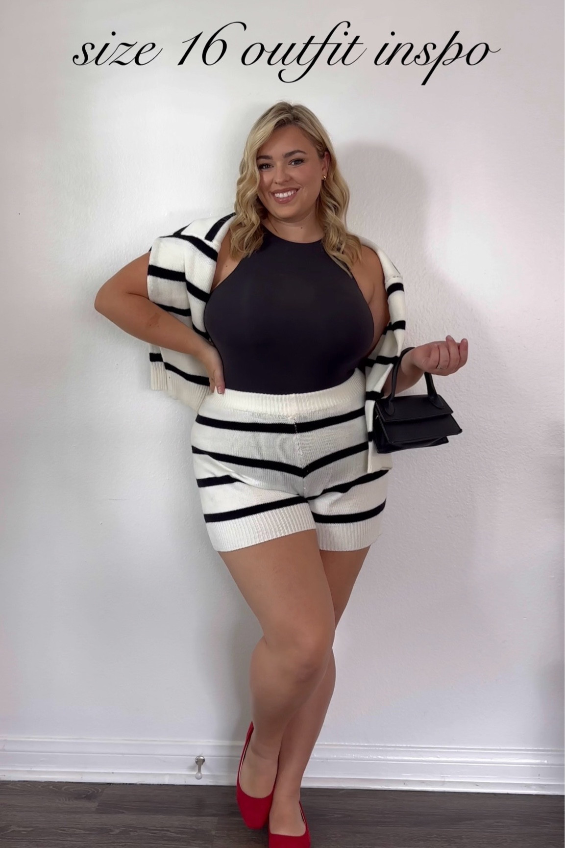 This set is so classic 🖤🤍🖤

#LTKPlusSize #LTKMidsize #LTKSeasonal