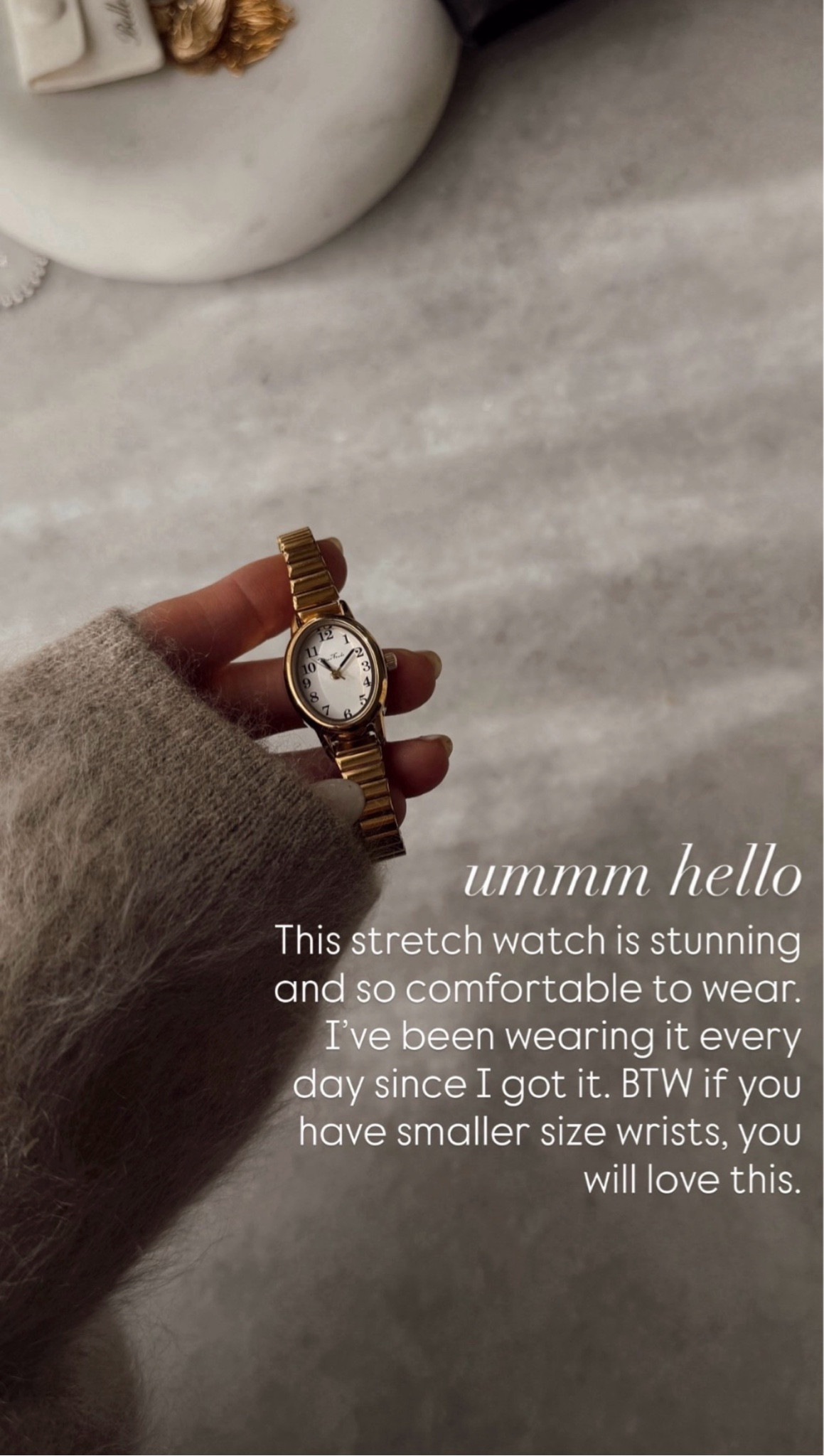This stretch watch is stunning and so comfortable to wear. I've been wearing it every day since I got it. BTW if you have smaller size wrists, you will love this.

#LTKTravel #LTKootd #LTKgrwm