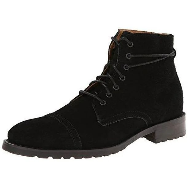 JD Fisk Men's Garrison Fashion Suede Lace Up Winter Snow Boots, Black and Brown - Walmart.com | Walmart (US)