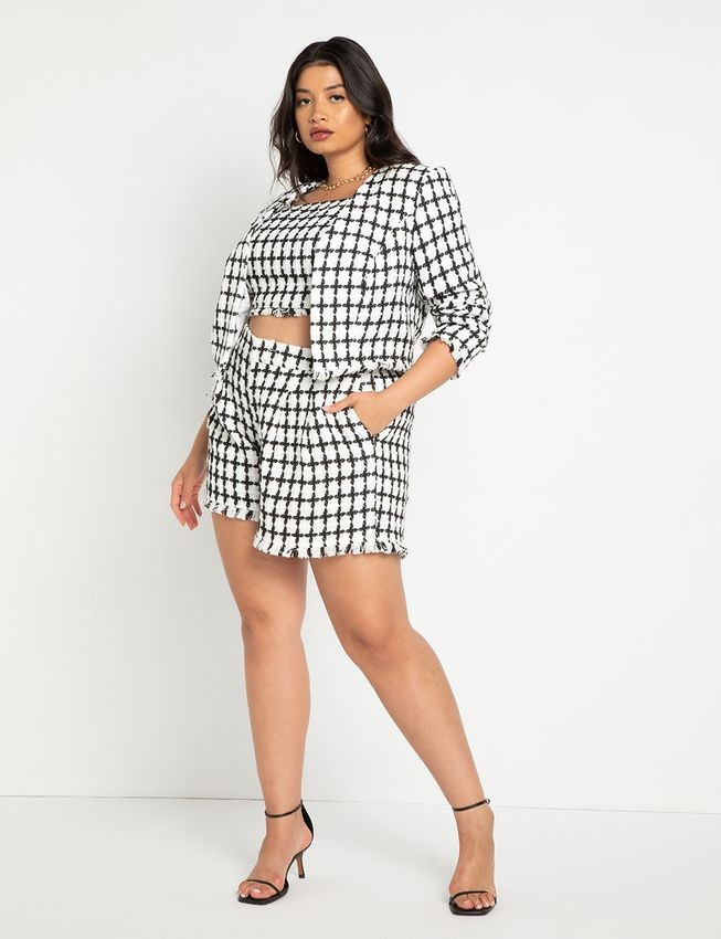 Tweed Shorts | Eloquii