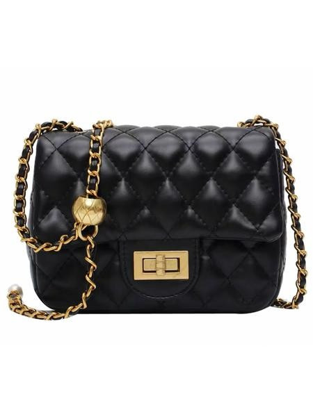 'Esther' Gold Ball Quilted Bag (4 Colors) | Goodnight Macaroon