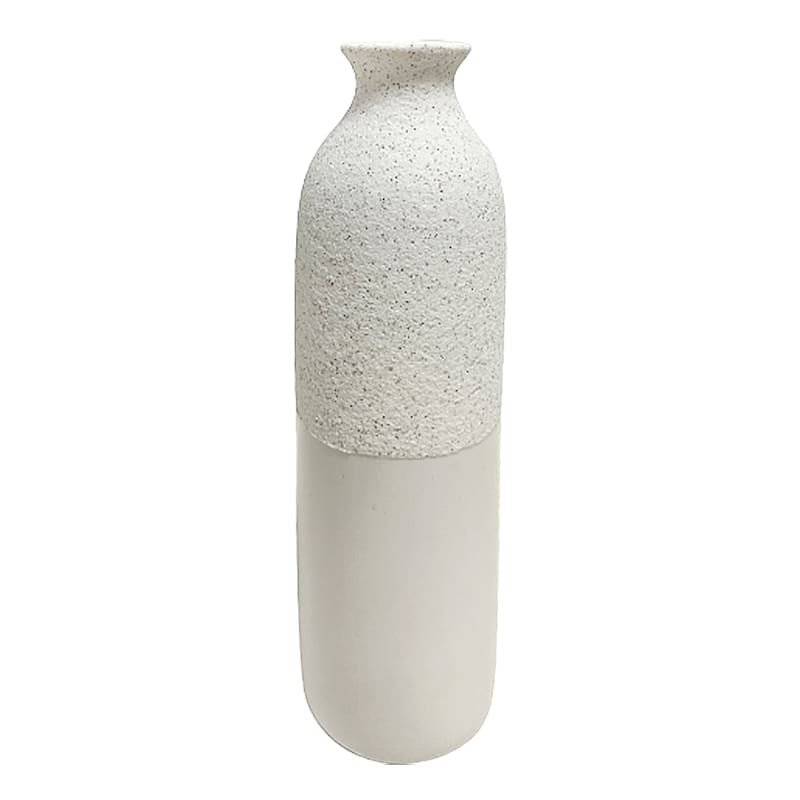 White Ceramic Vase, 9.3" | At Home