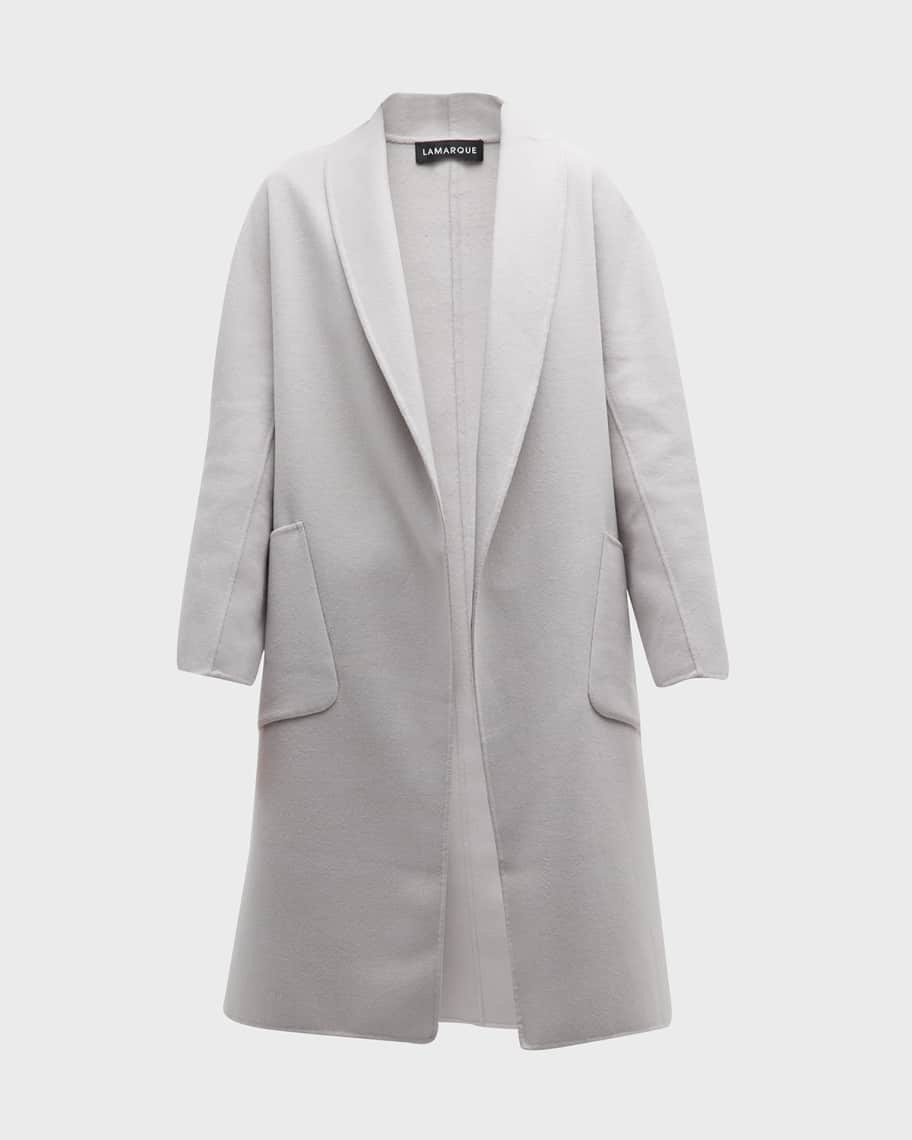 Thara Shawl-Collar Wool Coat | Neiman Marcus
