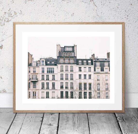Paris Apartment views, Rooftop view in Paris, Neutral Wall Art, Digital Download, Architecture, Digi | Etsy (US)