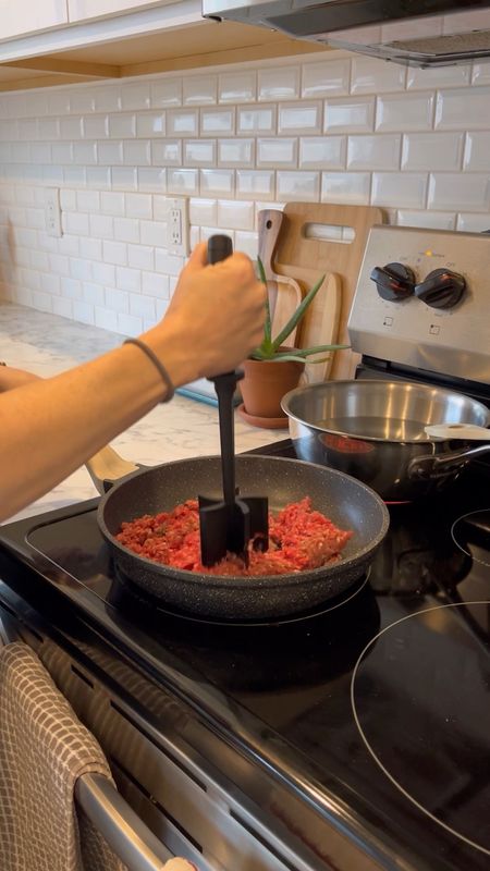 The best affordable non stick pan and kitchen tool for smashing ground meat  

#LTKVideo #LTKhome #LTKfindsunder50