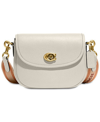 Coach Willow Saddle Bag with Interchangeable Leather and Web Strap - Macy's | Macy's