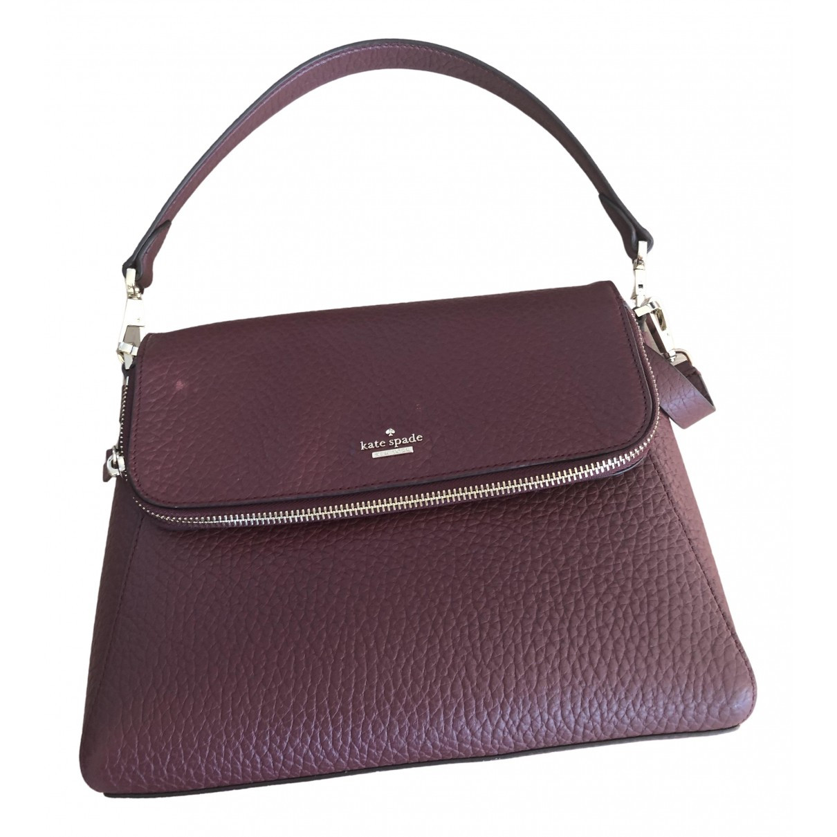 Kate Spade Burgundy Leather handbag for Women | Vestiaire Collective (Global)