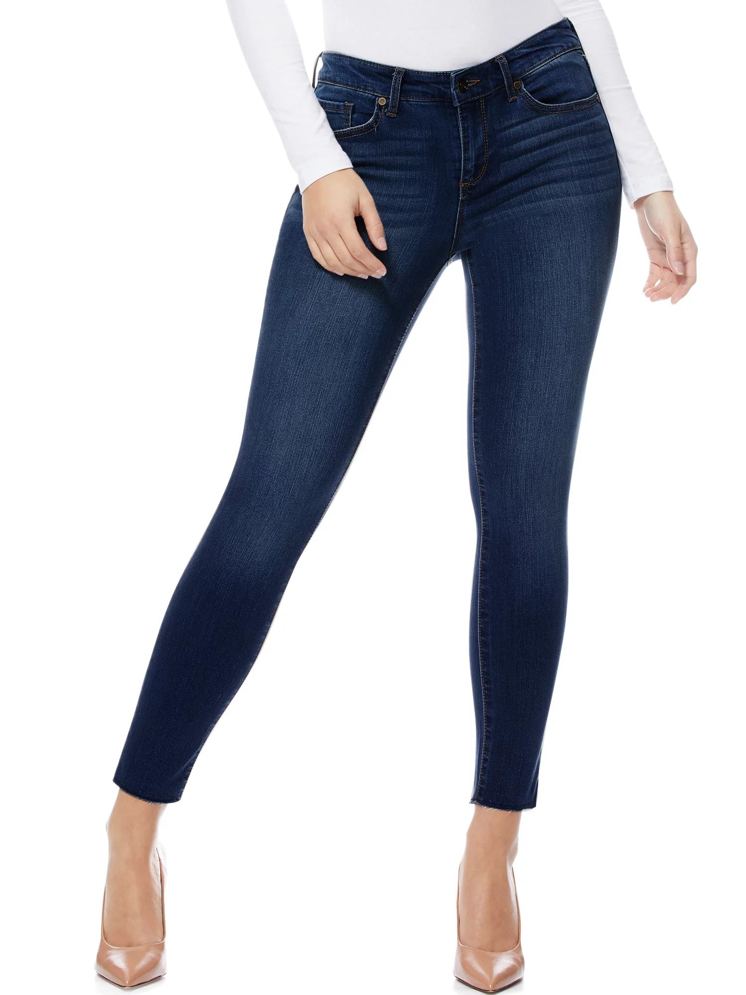 Sofia Jeans by Sofia Vergara Women’s Sofia Mid-Rise Skinny Ankle Jeans | Walmart (US)