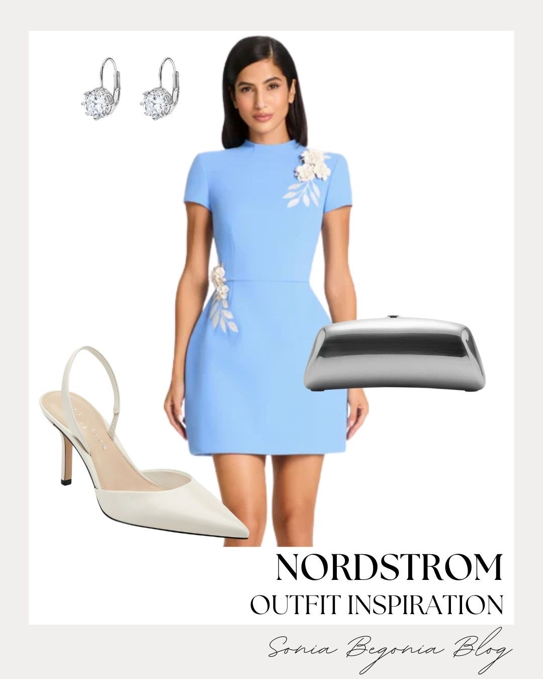 This gorgeous powder blue mini dress from Nordstrom is an absolute dream. I love the structured mock-neck silhouette paired with the delicate white floral embroidery details that give it such an elevated, elegant feel. 🩵🌸

I paired this stunning look with pointed-toe slingback heels, a modern metallic clutch, and timeless crystal drop earrings. It is a beautiful choice for summer weddings, parties, or formal events.

#LTKunder100 #LTKunder50 #LTKstyletip #LTKwedding #nordstrom #nordstromfinds #bluedress #weddingguestdress #cocktaildress #summerwedding #elegantstyle #chicfashion #ootdinspo #styleinspiration #dressgoals

#LTKootd #LTKWedding #LTKSeasonal