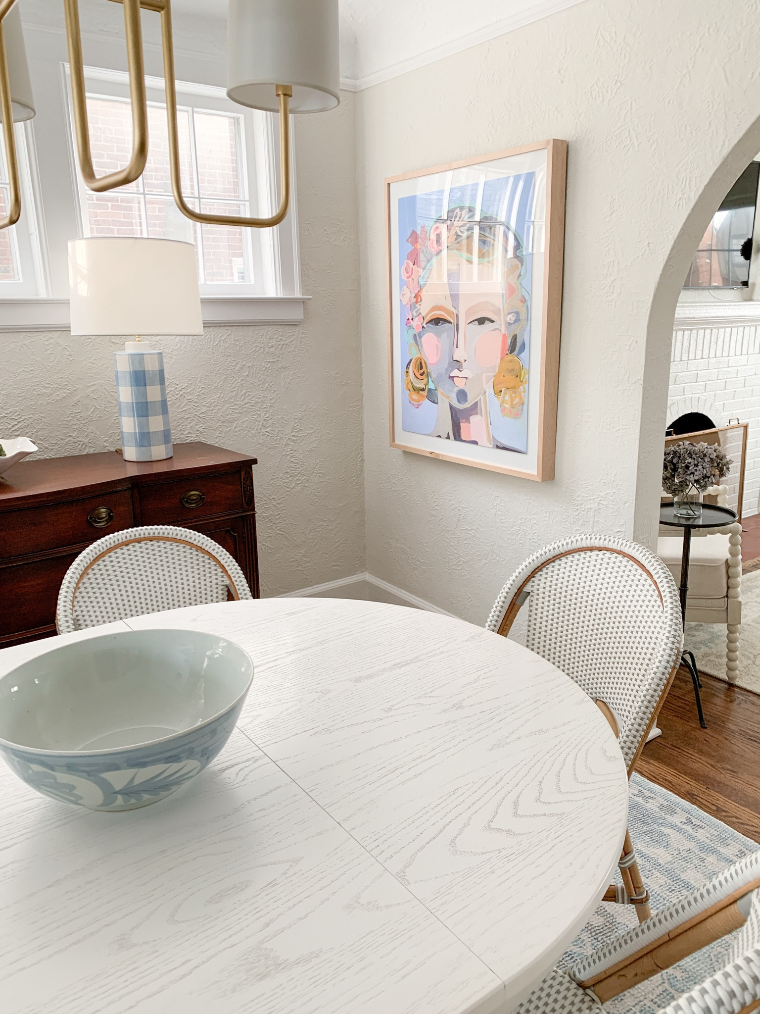 I love this piece of artwork in our dining room. This year I plan to add a lot more artwork to our home. Abstract artwork, affordable artwork, dining room 

#LTKhome