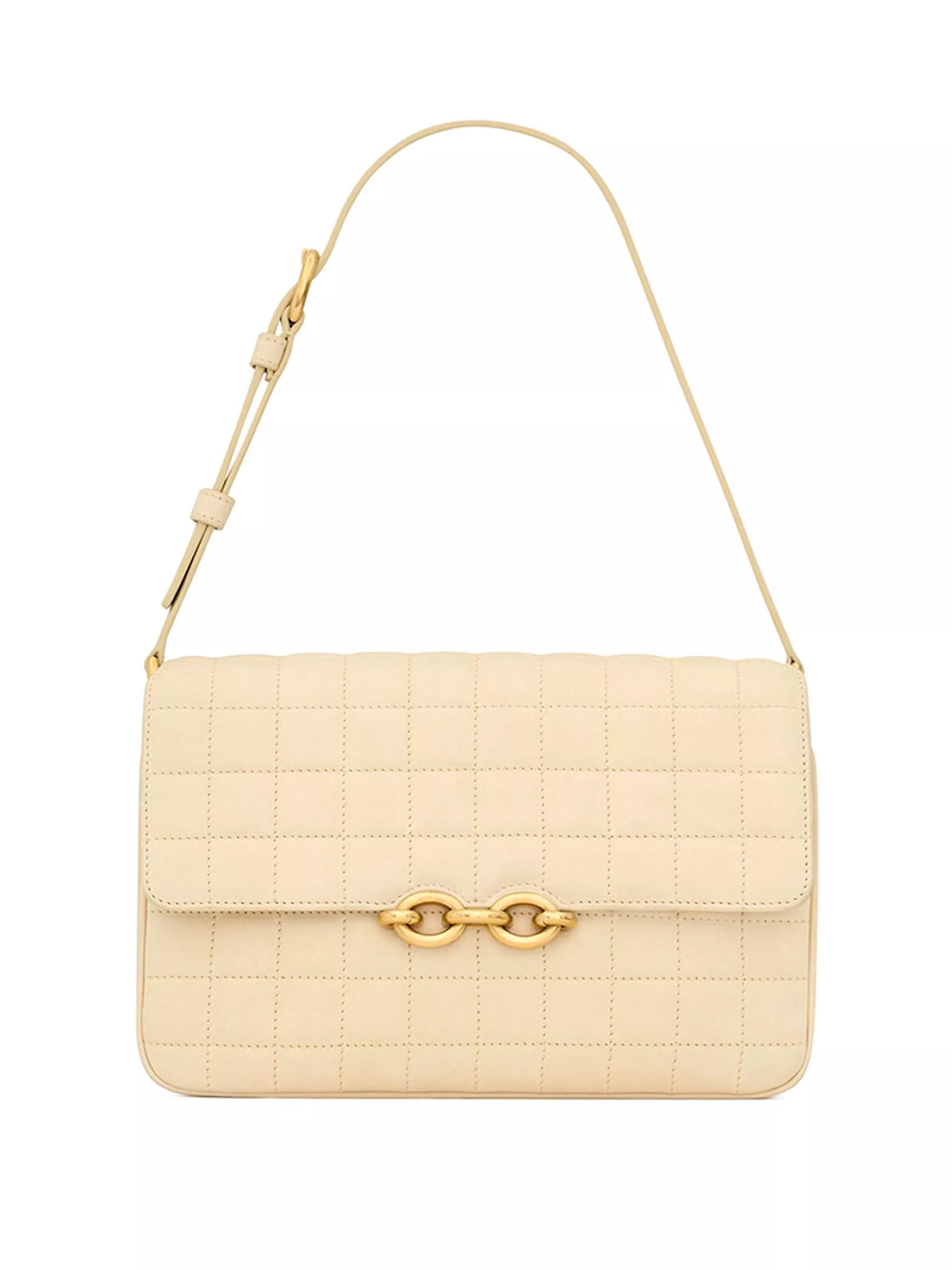 Le Maillon Satchel in Quilted Suede | Saks Fifth Avenue