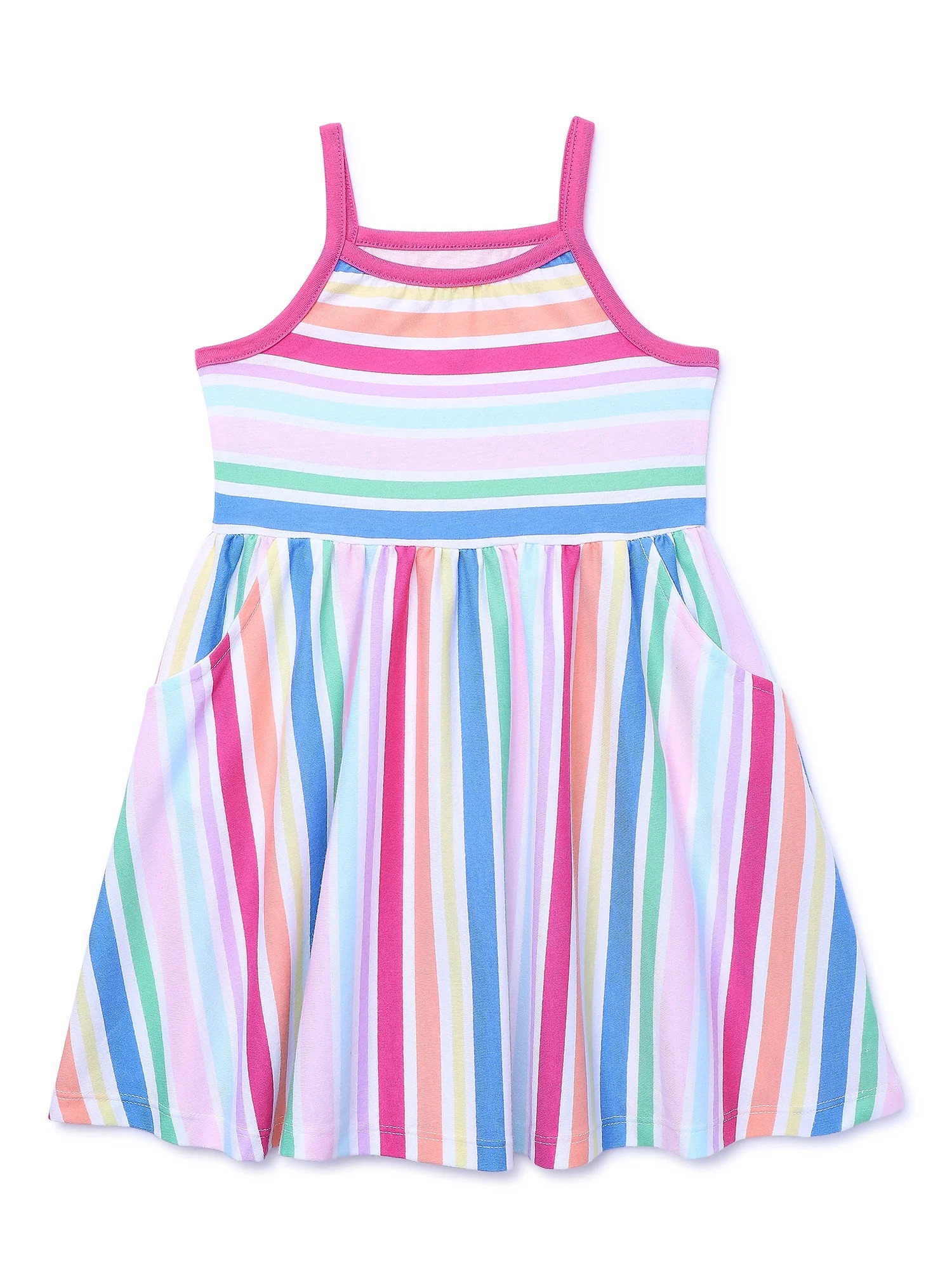 Garanimals Toddler Girl Stripe Jersey Tank Dress, Sizes 12M-5T - Walmart.com | Walmart (US)