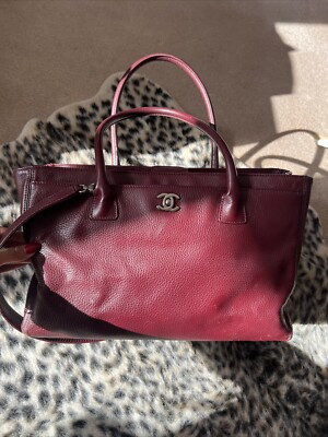 Authentic Chanel Leather Cerf Tote Bag | eBay US