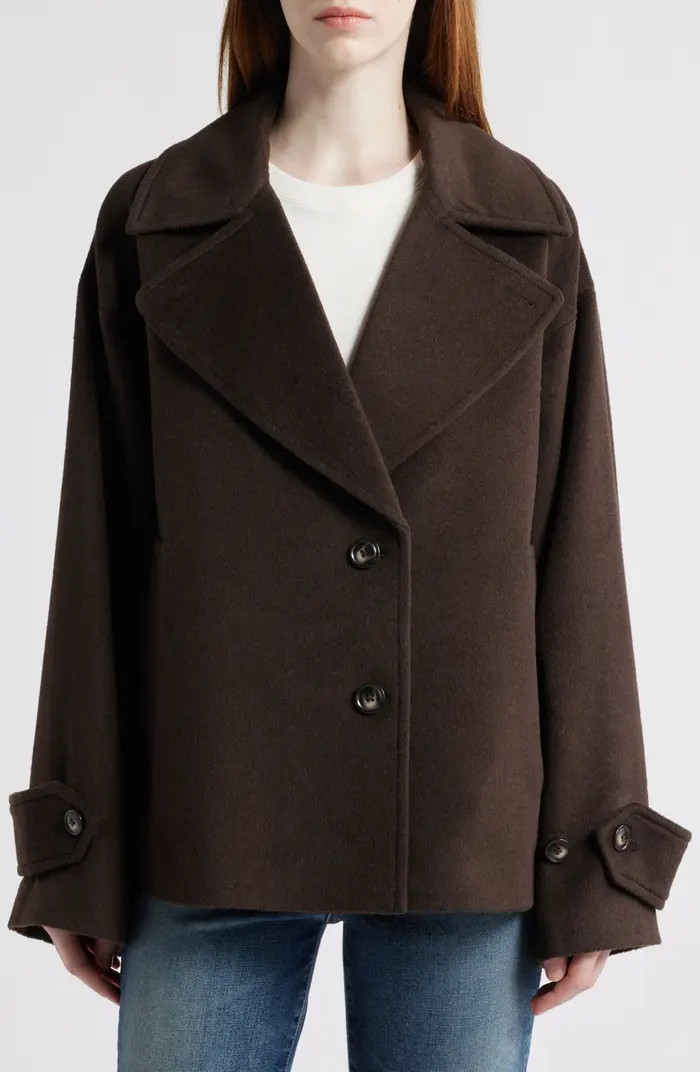 Bernardo Single Breasted Crop Coat | Nordstrom | Nordstrom