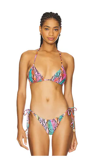 Seamless Triangle Top in Multicolor | Revolve Clothing (Global)