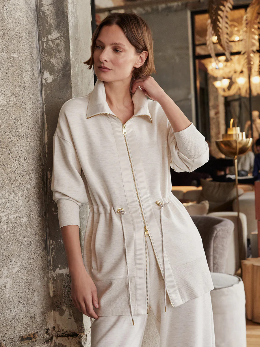 Ridgefield Longline Zip-Through Sweat | Varley USA