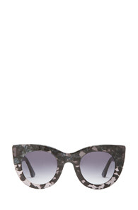 Thierry Lasry Orgasmy Sunglasses in Gray,Animal Print,Abstract | FWRD 