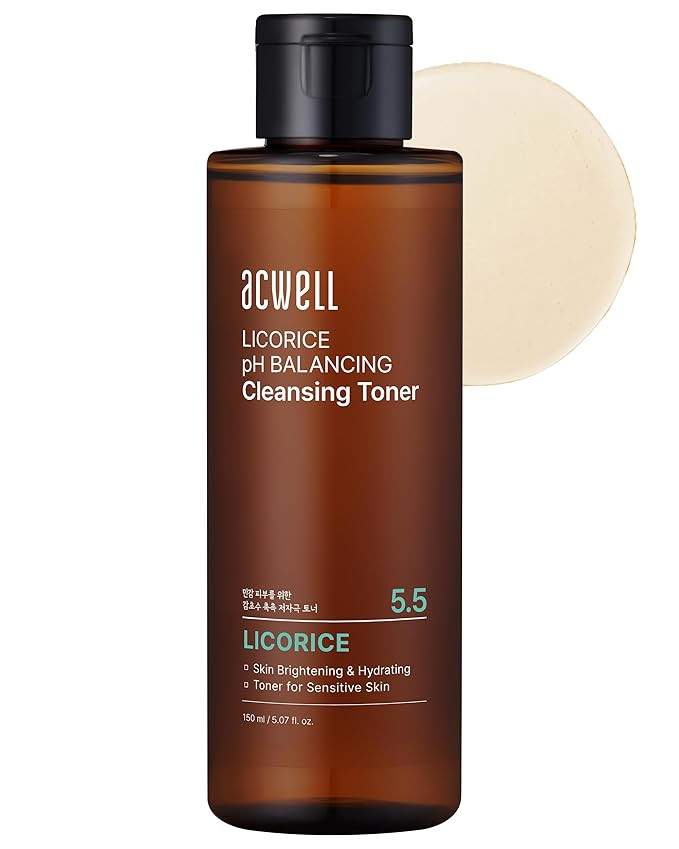 ACWELL Licorice pH Balancing Korean Toner for Cleansing 5.07 fl.oz. - Alcohol-Free PH5.5 Hydratin... | Amazon (US)