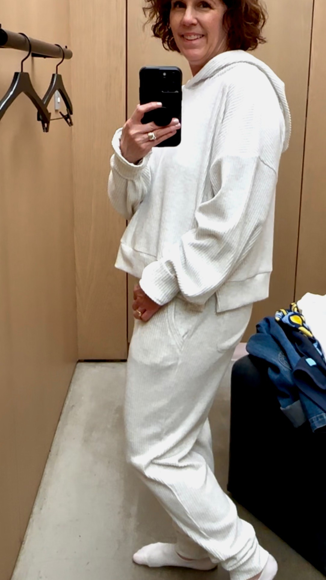 I am absolutely loving this sweat set! I love the  ribbing which makes this sweat set look so chic. It's a smidge dressy when rocking the casual vibe. 

#LTKGiftGuide #LTKActive