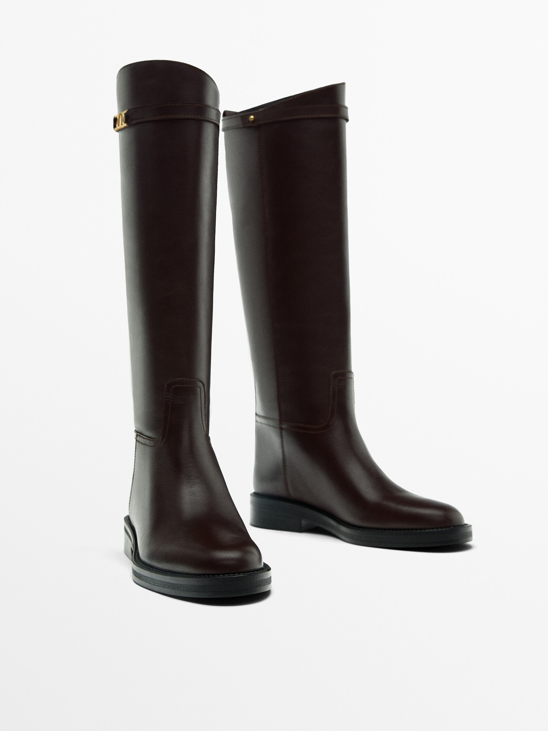 Riding-style boots | Massimo Dutti UK