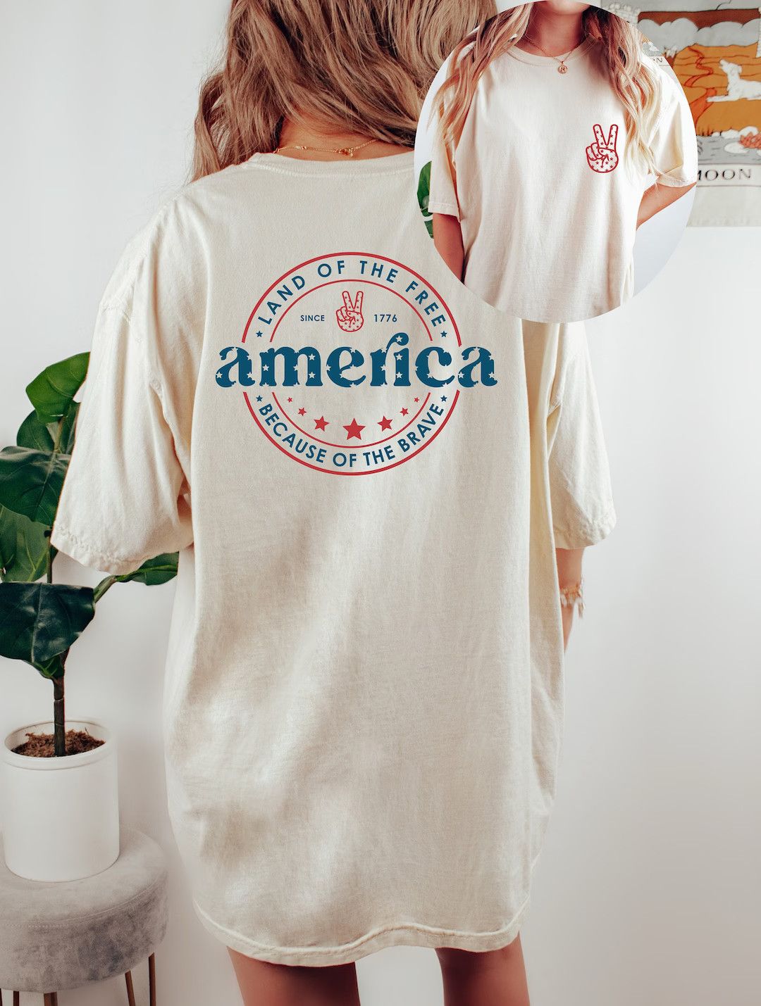 Retro USA Comfort Colors shirt, 4th of July tee, Retro funny fourth shirt, Womens 4th of July shi... | Etsy (US)