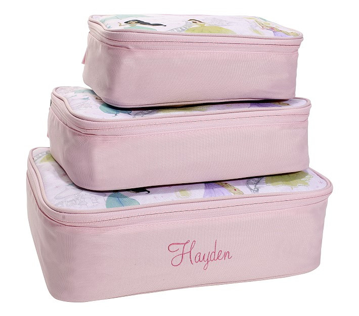 Mackenzie Disney Princess Castle Shimmer Packing Cubes, Set of 3 | Pottery Barn Kids