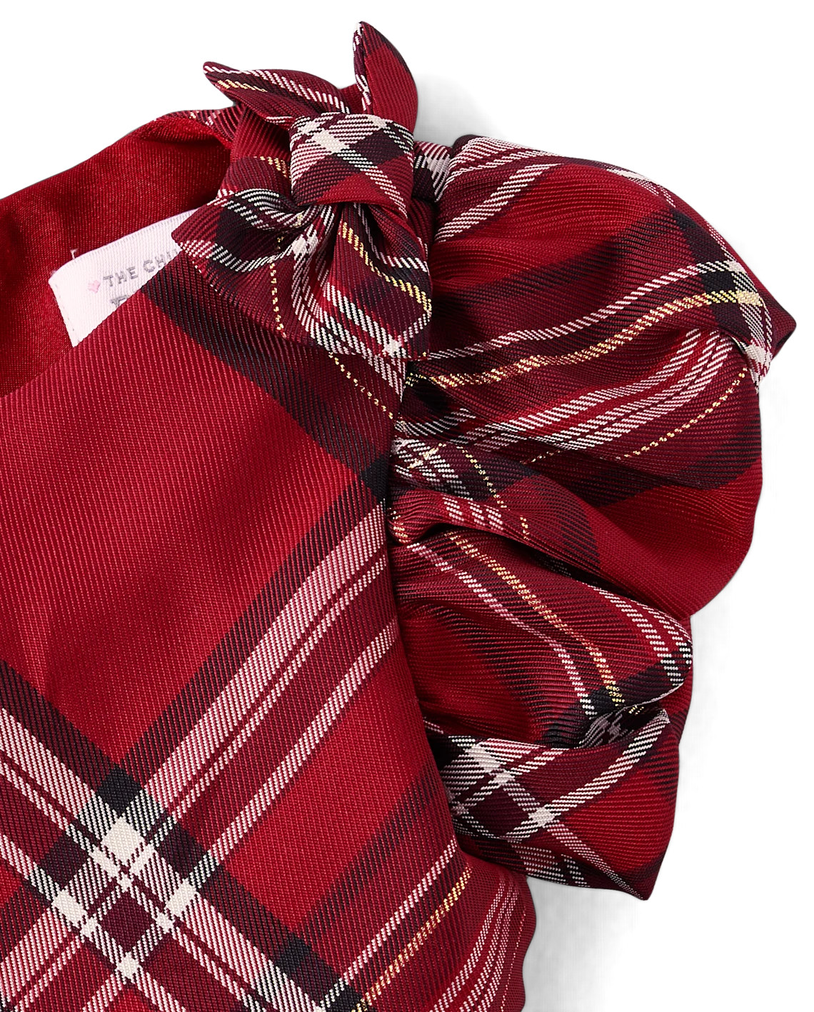 Baby Girls Matching Family Bow Plaid Satin Fit And Flare Dress - red | The Children's Place
