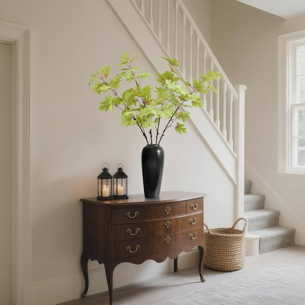 KBREE 38” Maple Branches, 4Pcs Artificial Greenery Maple Stems with Realistic Leaves, Faux Plan... | Amazon (US)