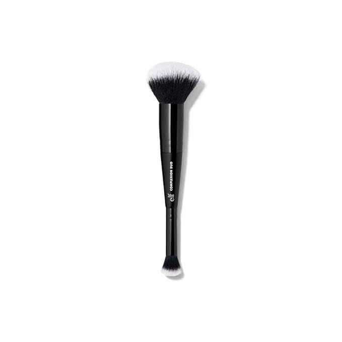 e.l.f. Complexion Duo Brush, Makeup Brush For Applying Foundation & Concealer, Creates An Airbrus... | Amazon (US)