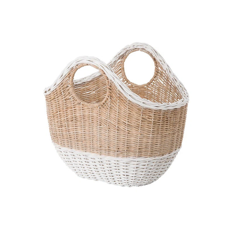 Oval Tote Wicker Storage Basket | Wayfair North America