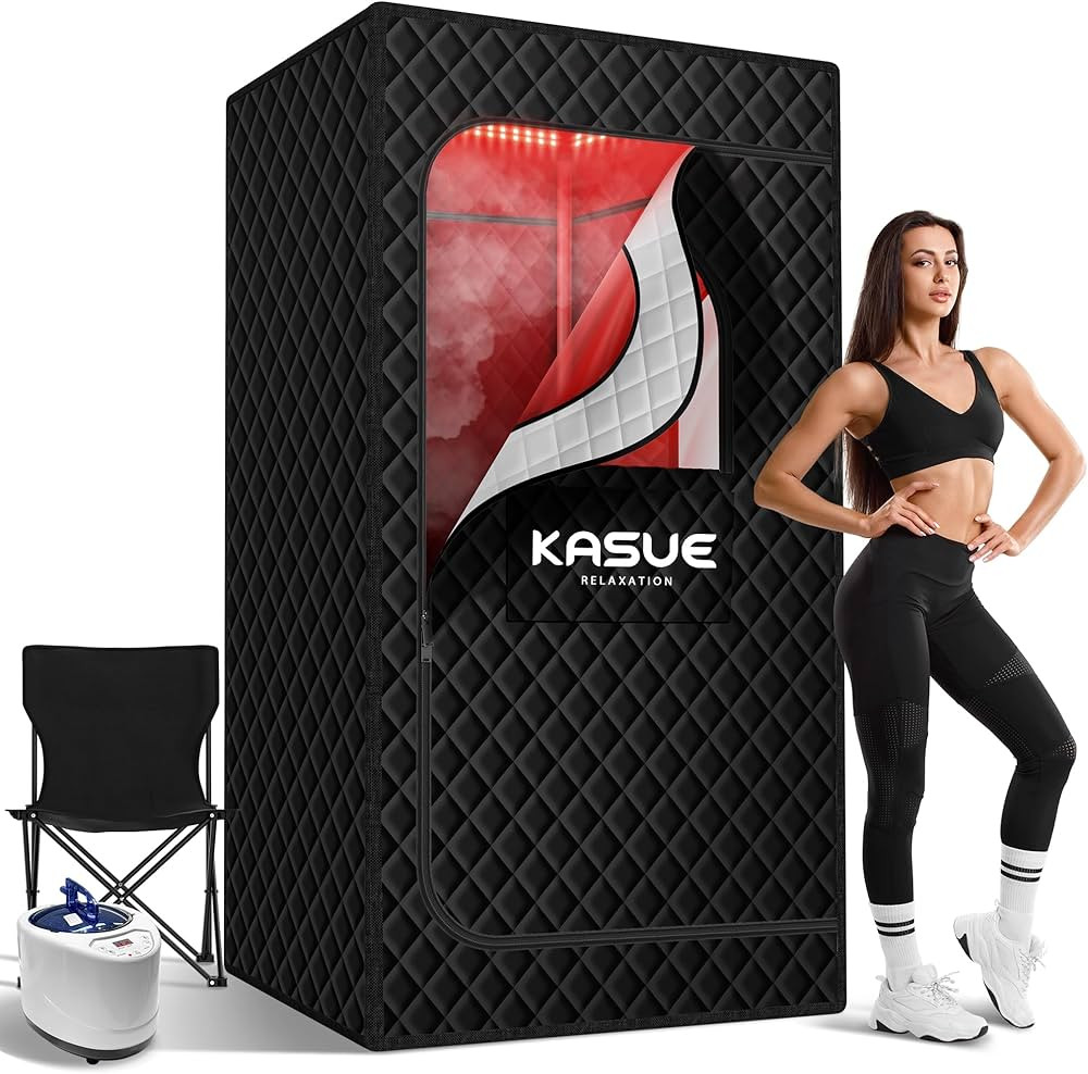 Upgraded Infrared Sauna Box for Relaxation,Detoxification,Portable Steam Sauna for Home with XL S... | Amazon (US)