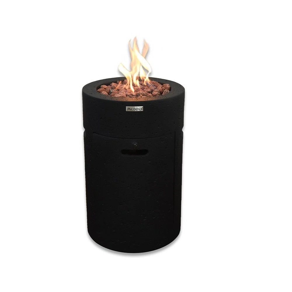 Emestine Lava Tube Propane Concrete Fire Column | Wayfair North America
