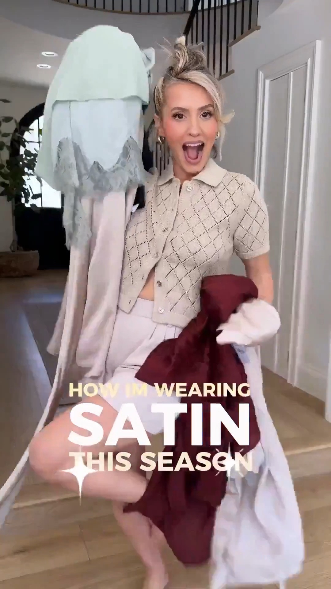 Trend alert 🚨 SATIN is IN ✨🤌🏼 these @Express looks are stunningggg 👀 #DresstoExpress #ExpressPartner 

Size 4 in pants
XS in tops 
SM in blazer

#LTKgrwm #LTKootd #LTKU
