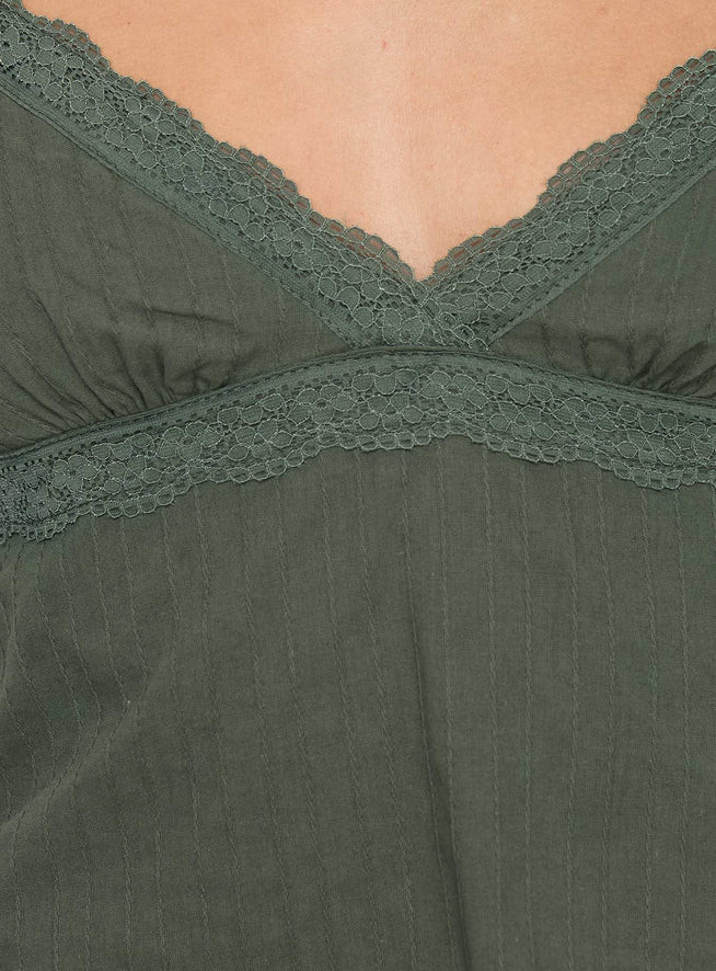 Lunya Top Green | Princess Polly US