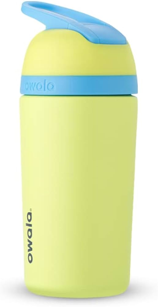 Owala Kids Flip Insulated Stainless-Steel Water Bottle with Straw and Locking Lid, 14-Ounce, Ligh... | Amazon (US)