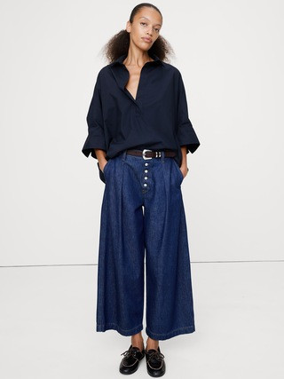 Oversized Popover Top | Banana Republic (US)