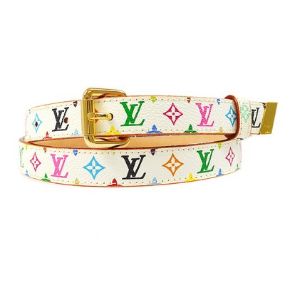 LOUIS VUITTON CEINTURE BELT MULTI COLOR BLANC 80/32 M9272W LB1013 20869  | eBay | eBay US