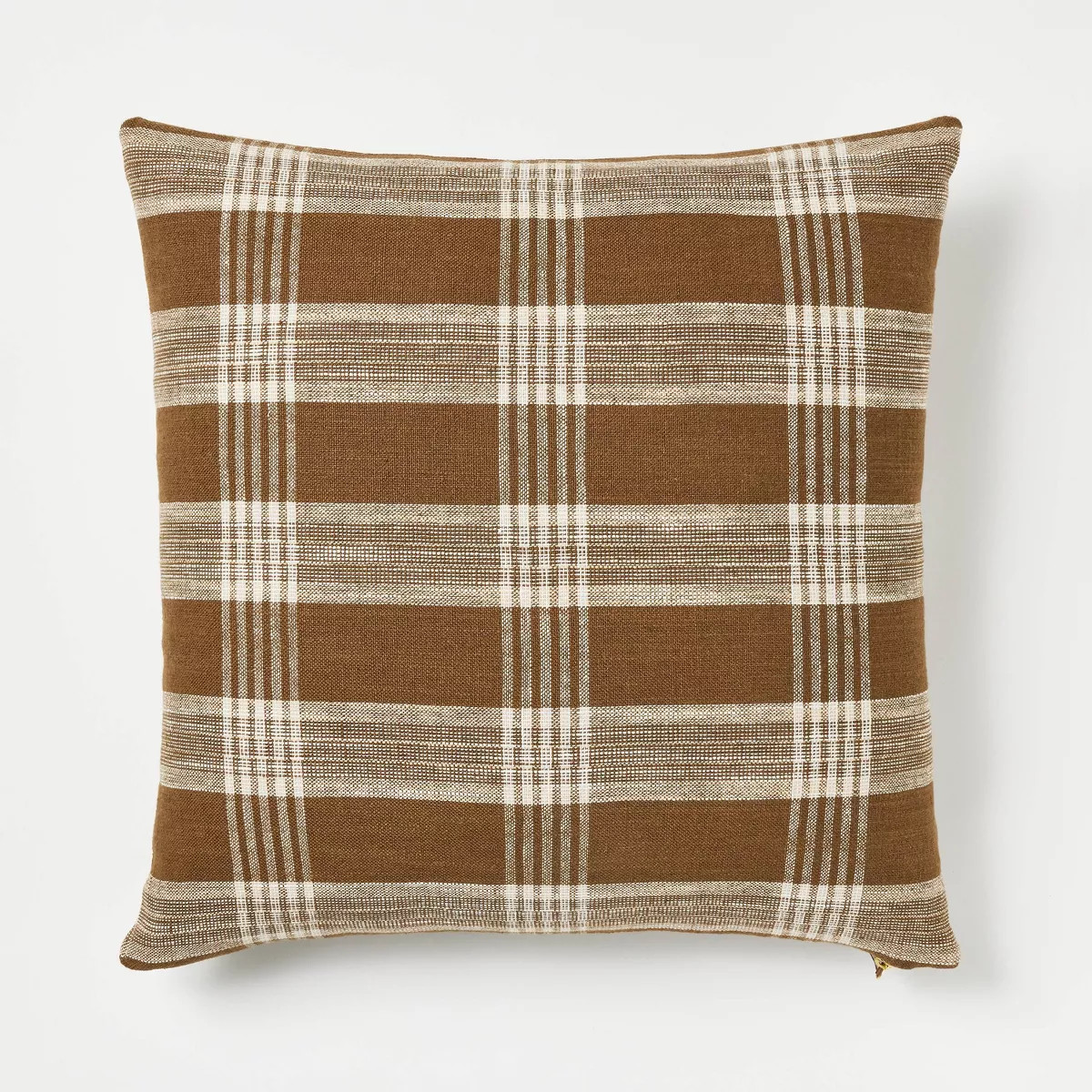 Woven Plaid Square Throw Pillow with Zipper Pull - Threshold™ designed with Studio McGee | Target