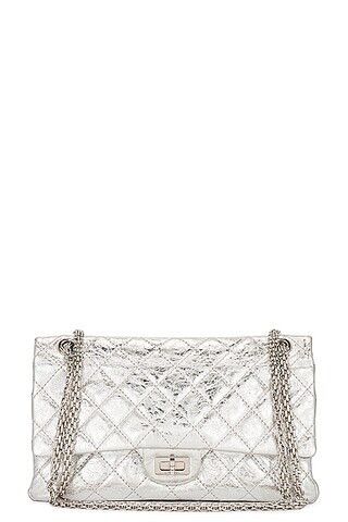 chanel Chanel Metallic Lambskin Re-Issue 2.55 Flap Bag in Silver - Metallic Silver. Size all. | FWRD 