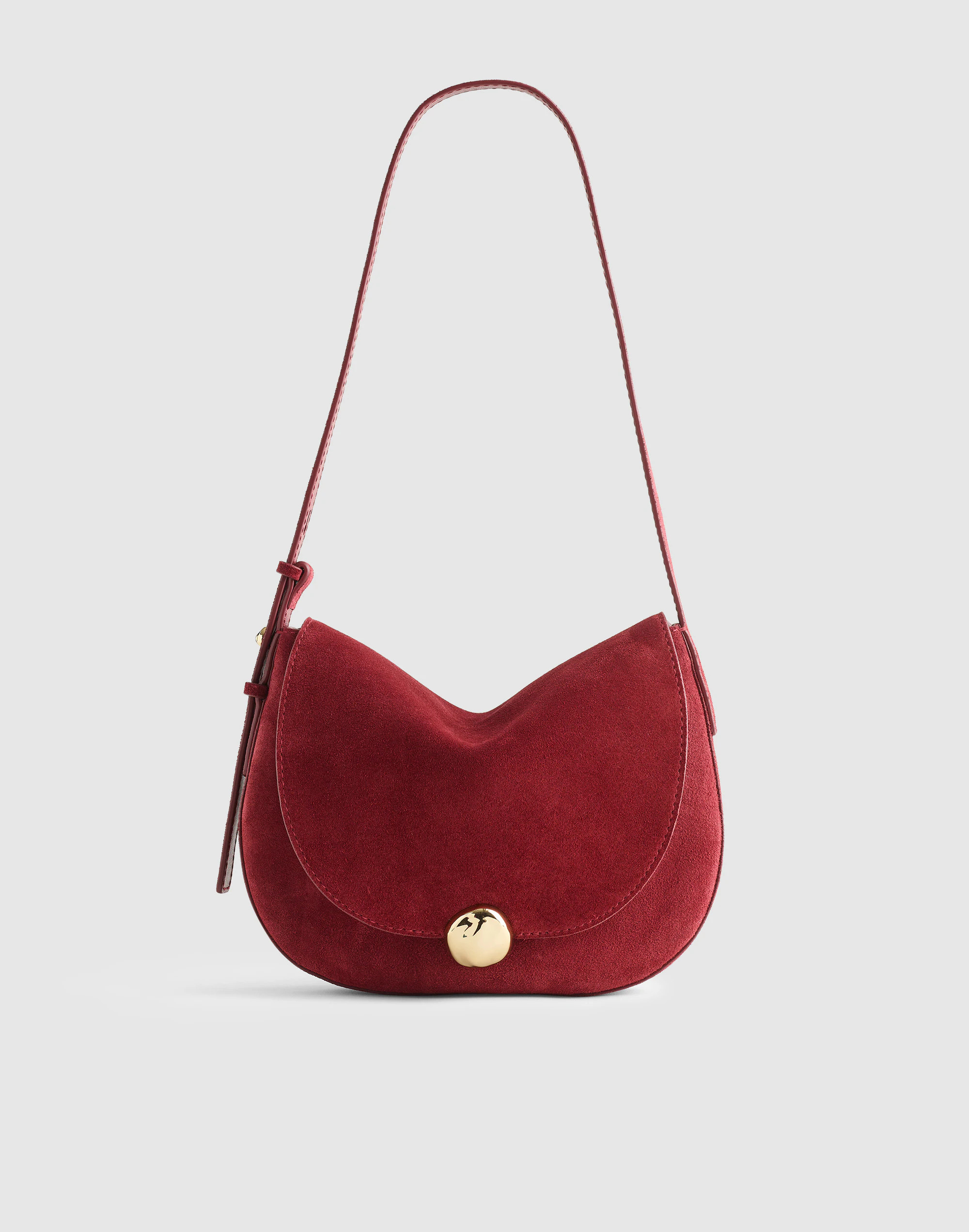The Dakota Shoulder Saddle Bag in Suede | Madewell