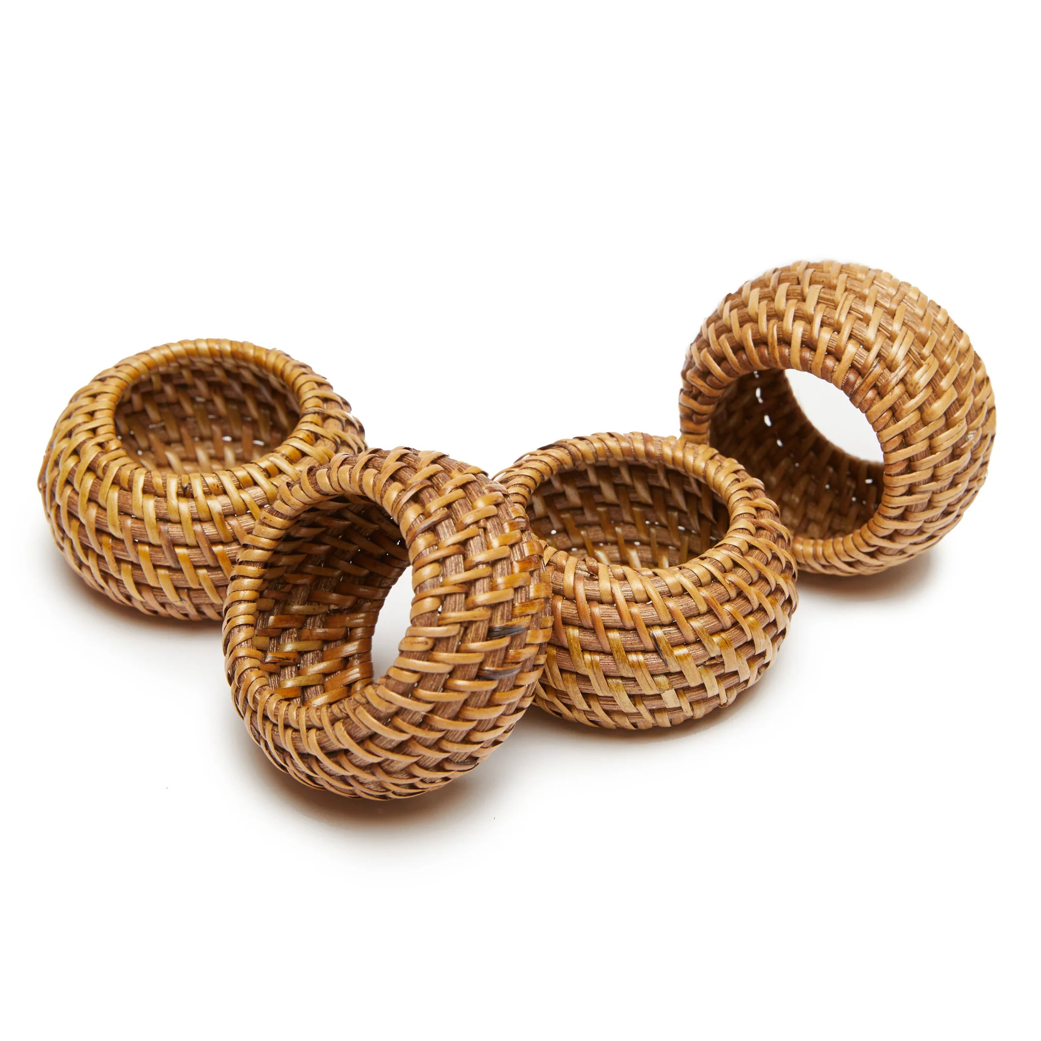 Eclipse Natural Napkin Rings, Set of 4 | Couleur Nature