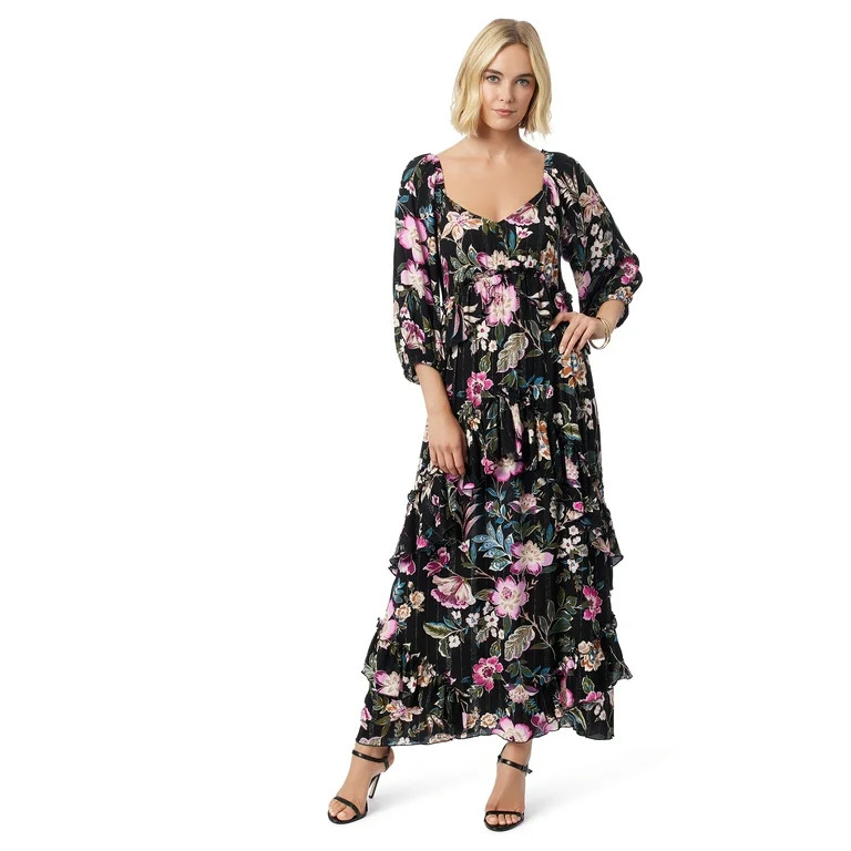 Jessica Simpson Women's and Women's Plus Damia Maxi Dress, Sizes XS-4X | Walmart (US)