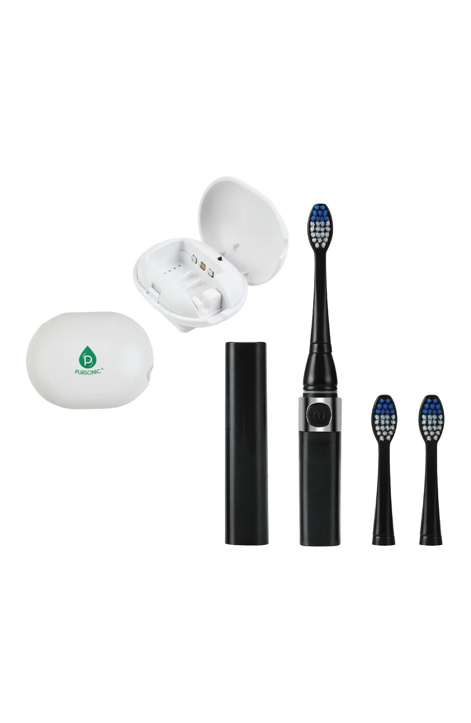 Portable Oral Care Bundle - Black Sonic Toothbrush with Bonus Heads + Toothbrush UV Sterilizer | Nordstrom