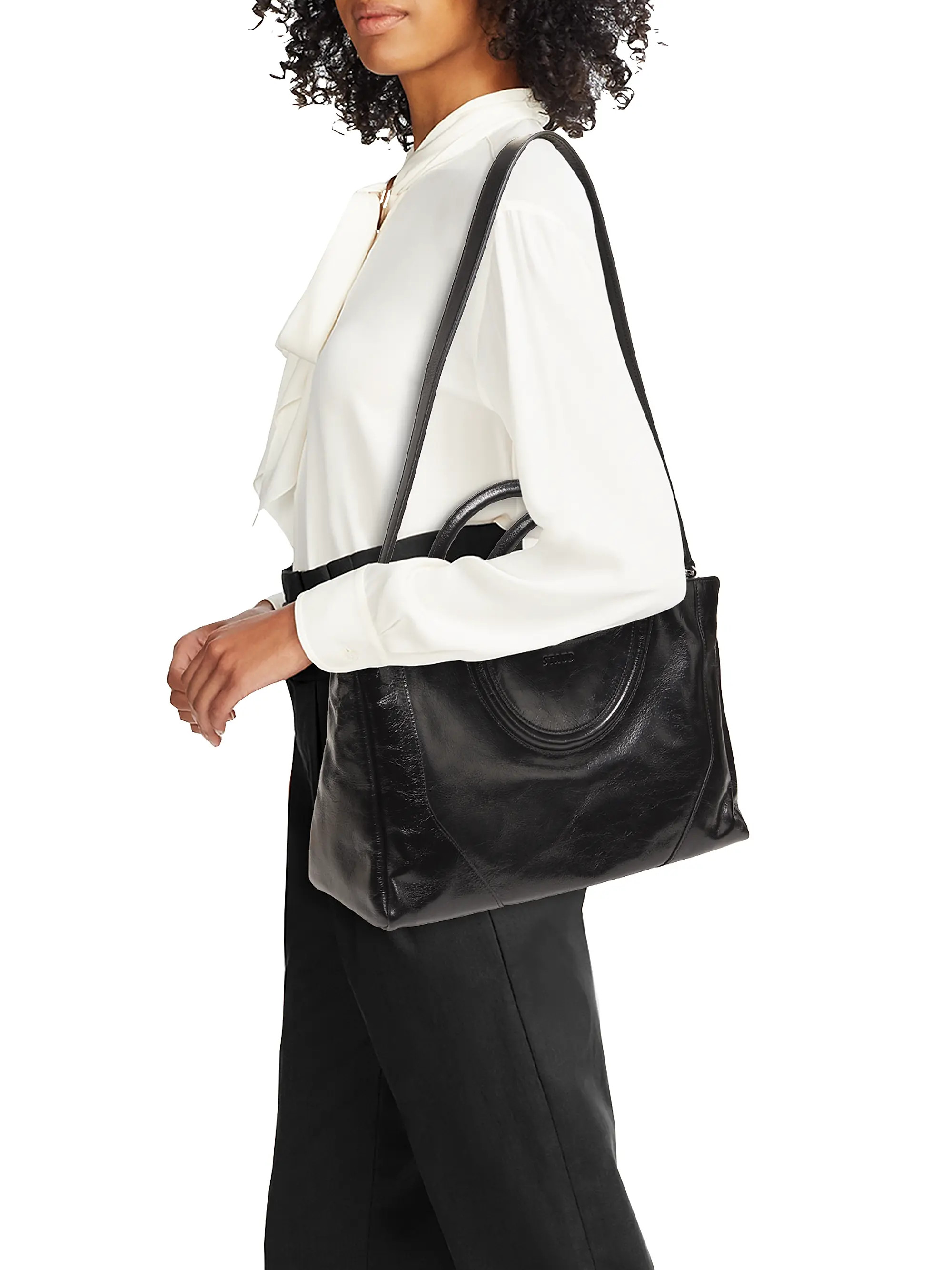 Staud Maude Leather Satchel | Saks Fifth Avenue | Saks Fifth Avenue