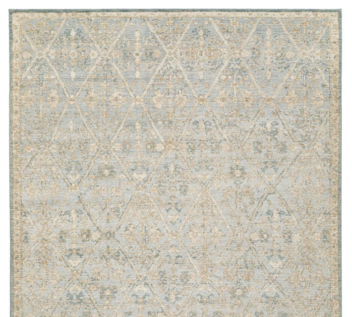 Kingsley Hand-Knotted Rug, 8x10, Chambray | Pottery Barn (US)