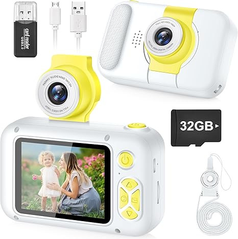Kid Camera,Camera for Kid,2.4in IPS Screen Digital Camera,180°Flip Len Student Camera,Children S... | Amazon (US)