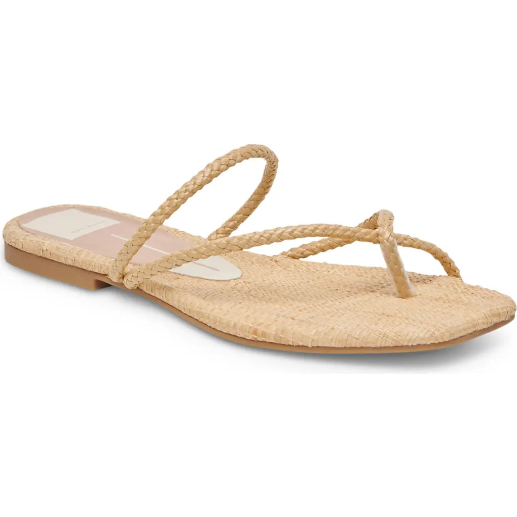 Dolce Vita Leanna Slide Sandal in Light Natural Raffia at Nordstrom Rack, Size 5.5 | Nordstrom Rack