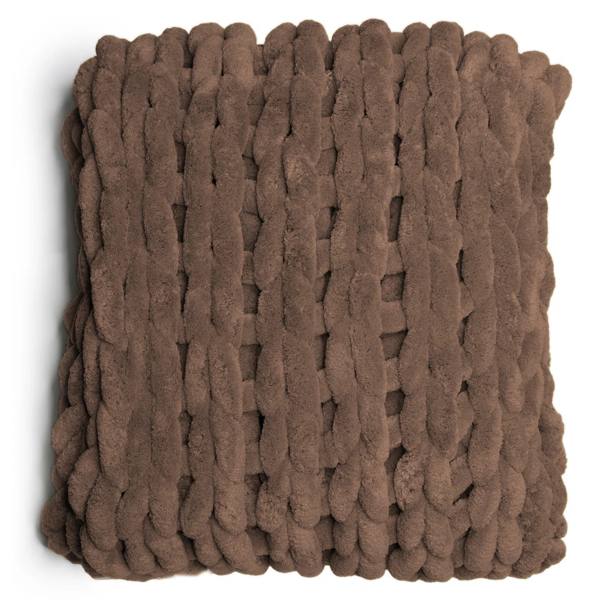 Donna Sharp Rust Chenille Knit Woven Throw | Wayfair North America
